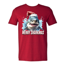 Load image into Gallery viewer, MERRY SHARKMAS TEE
